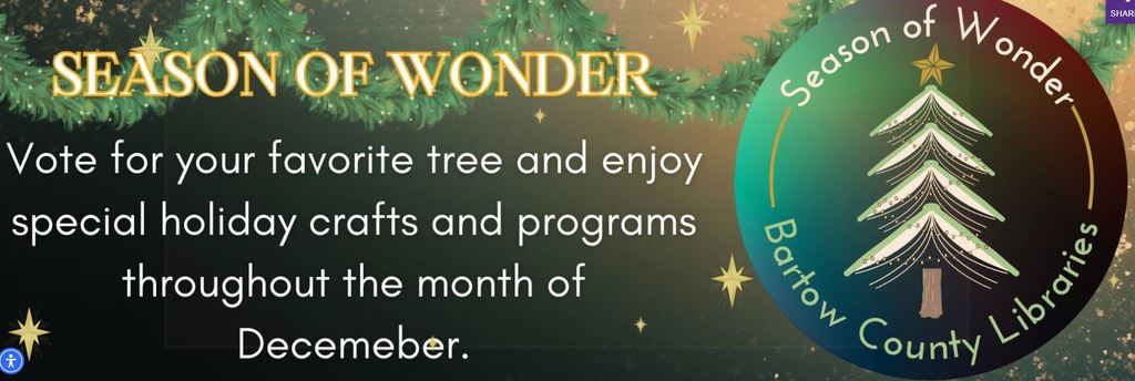 Take time out this holiday season to see the Christmas trees at the Cartersville Bartow County Library.  Our White Elementary tree is hidden in the Adult Fiction area. Can you find it? The theme is “Let Us Fill Your Bucket.” A bucket filler is someone who does something nice to make your heart happy.  The 5th grade afterschool crew want to fill your bucket with a handmade bookmark for you when you visit the WES tree!    Remember to vote for your favorite tree on the way out.  Merry Christmas!