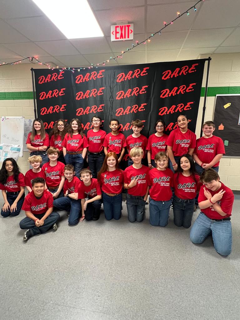 HCES is proud to celebrate our fifth-grade students! Throughout this semester, they have participated in the D.A.R.E. program each week, demonstrating commitment and perseverance. Their hard work and dedication were honored during the D.A.R.E. Graduation ceremony, recognizing this important achievement. Congratulations to our fifth graders on this accomplishment—we are so proud of you!