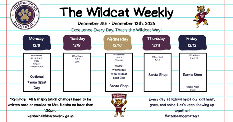 Wildcat weekly English