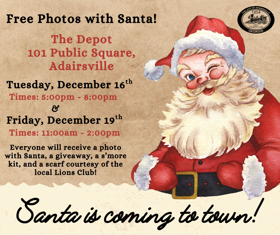 Santa is coming to town!
