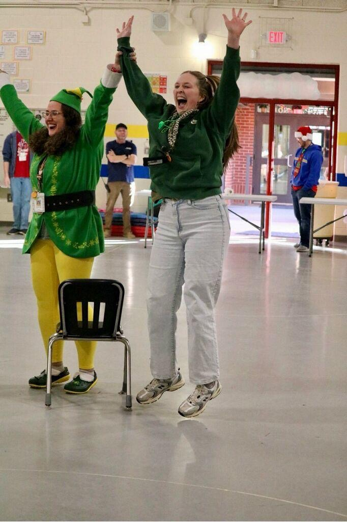 ❤️🧡💛💚🎅❤️🧡💛💚Today we had our Kingdom Pep Rally and this time the teachers joined in on all the reindeer games!❤️🧡💛💚🎅❤️🧡💛💚  CONGRATULATIONS to the 💛💛YELLOW💛💛 👑 Kingdom👑 for being the overall winner for this 9 week period!!!