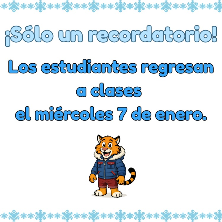 students return January 7th