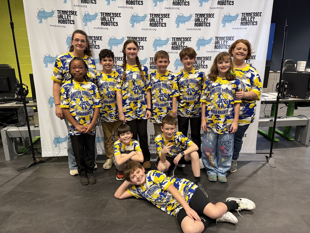 HCES is proud of our Robo-Knights who competed today at the Chattanooga Region Lego Robotics Qualifier. They represented Hamilton Crossing with excellence, demonstrating what it means to be Respectful, Responsible, and Ready to Learn. Thank you to all the parents and teachers who came out to support our team.
