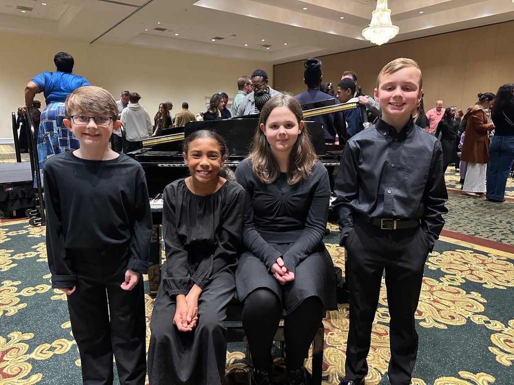 Huge congratulations to these four musical warriors who represented White Elementary at the GMEA Statewide Elementary Honor Chorus in Athens, GA! 🎶 Two days, 500 singers, and one incredible concert!