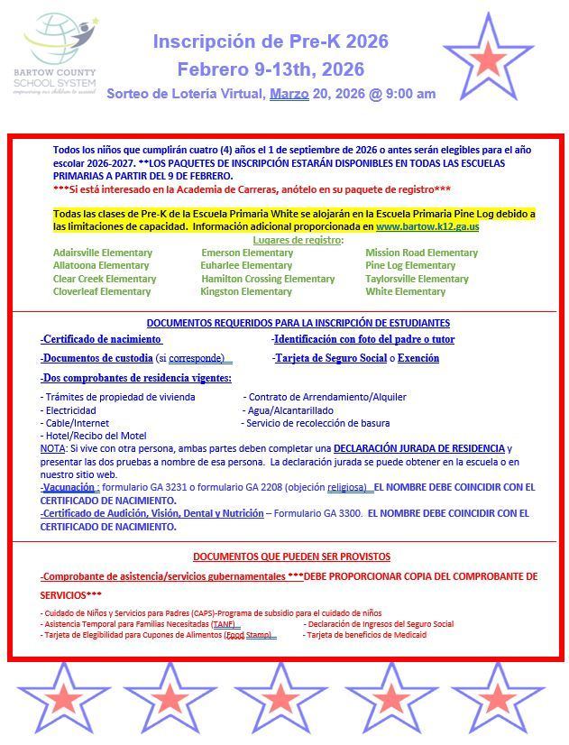 NEW: Pre-K registration information ⬇️⬇️  Please note the earlier registration window this year!