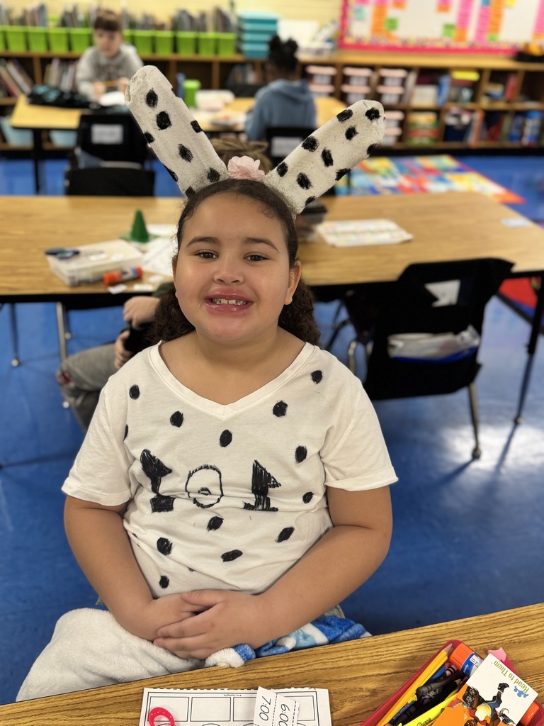 a girl dressed up as a dalmation
