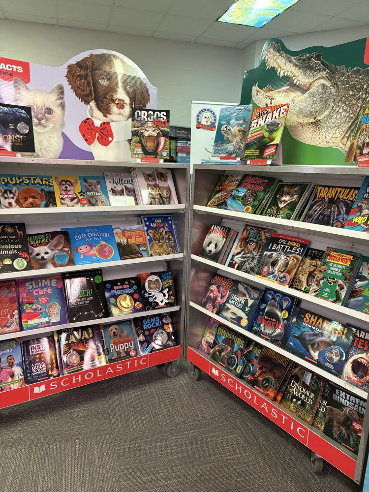 We are excited for our Book Fair! Today, teachers were invited to create classroom wish lists. Stop by during the day or during the Valentine Dance on Friday to check out all the awesome books!