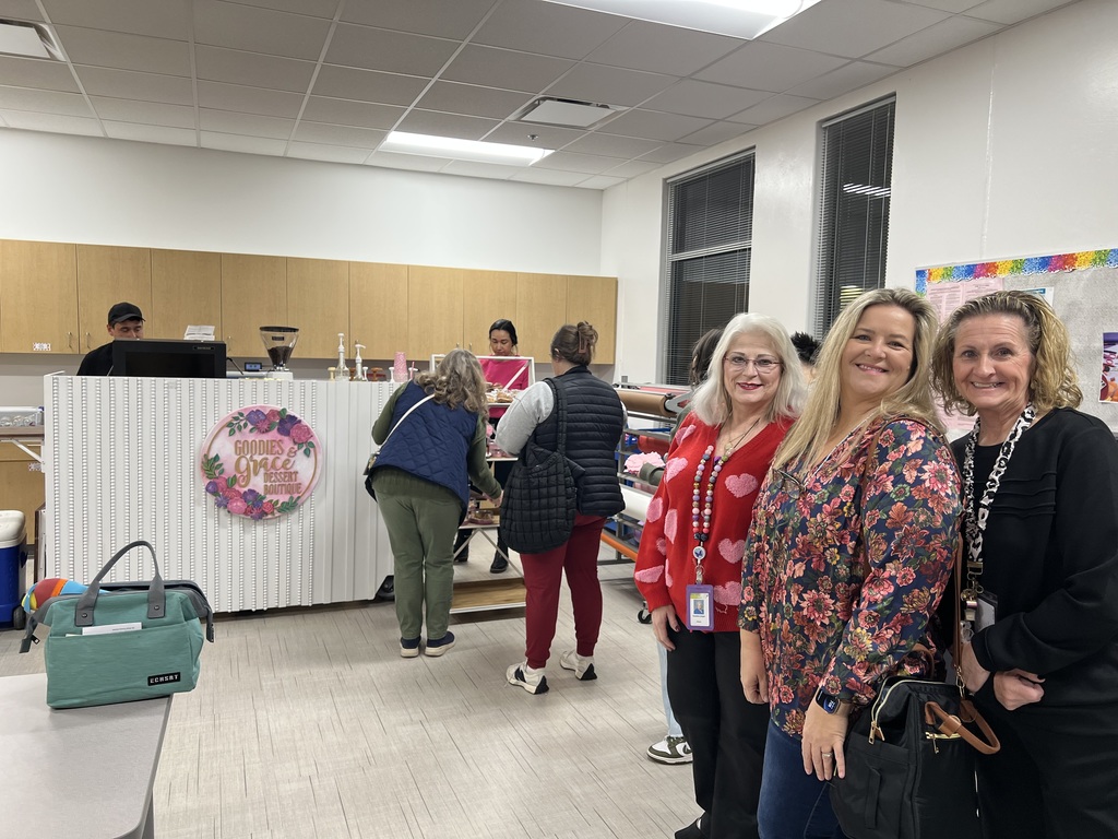 teachers enjoying coffee station
