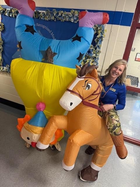 WOW WOW WOW! Our 🌟Knights🌟 came through in a big way to raise money to support Mrs. Perry's fundraising endeavors for Good Neighbor Homeless Shelter and Backpack Buddies! The final top 8 staff members students selected for the run: 8th Place - Mrs. Heather 7th Place - Ms. Lochridge 6th Place - Ms. Steed 5th Place - Mr. Bunch 4th Place - Mr. Freddy 3rd Place - Ms. Felker 2nd Place - Mr. Posey Annnnnnnnddddd...... 1st Place - Mr. Jones Our Knights raised a grand total of $801 !!!! And the winners of the Derby were.... 🏅1st Place - Mr. Posey as Patrick 🏅2nd Place - Ms. Heather as a Horse 🏅3rd Place - Mr. Jones as a Unicorn 📣Thanks to the Pterodactyl (Ms. Debra) and the Dancing Hippo (Mrs. Perry) for cheering our racers on through the entire course! 💙A GREAT TIME WAS HAD BY ALL!!!!💙