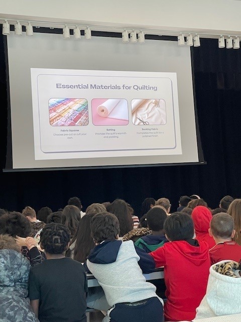 Presentation for 3rd graders on quilt making