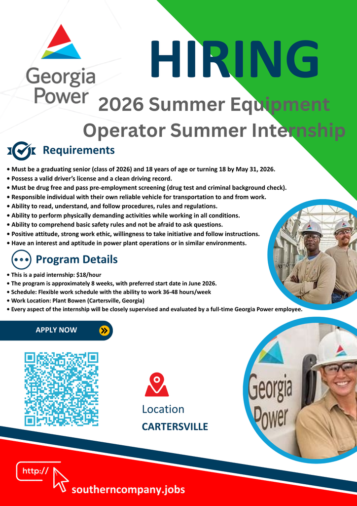 2026 Ops Intern Flyer