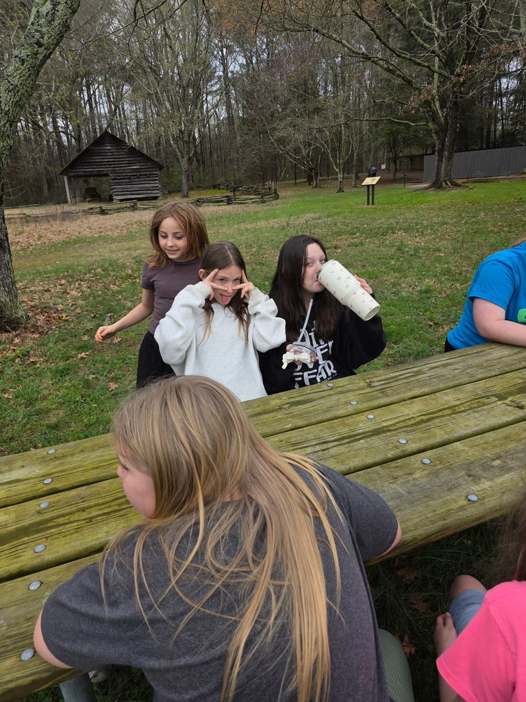 Fifth grade students had a great trip to the New Echota site in Calhoun. Students learned about Cherokee life and explored buildings, like the government house, school, and church.