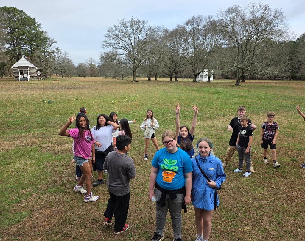 Fifth grade students had a great trip to the New Echota site in Calhoun. Students learned about Cherokee life and explored buildings, like the government house, school, and church.