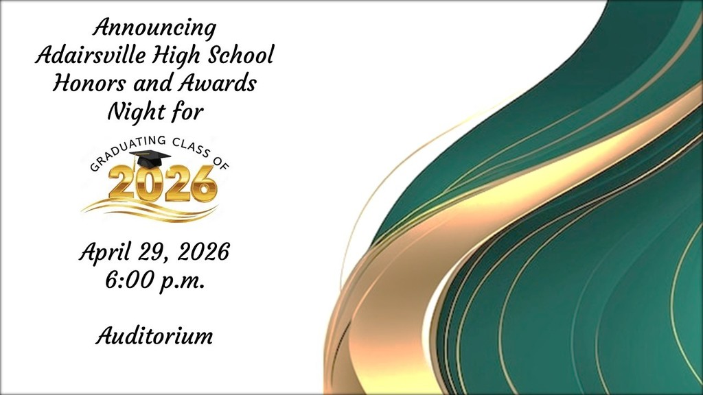Senior Honors Night April 29, 2026 6:00 pm