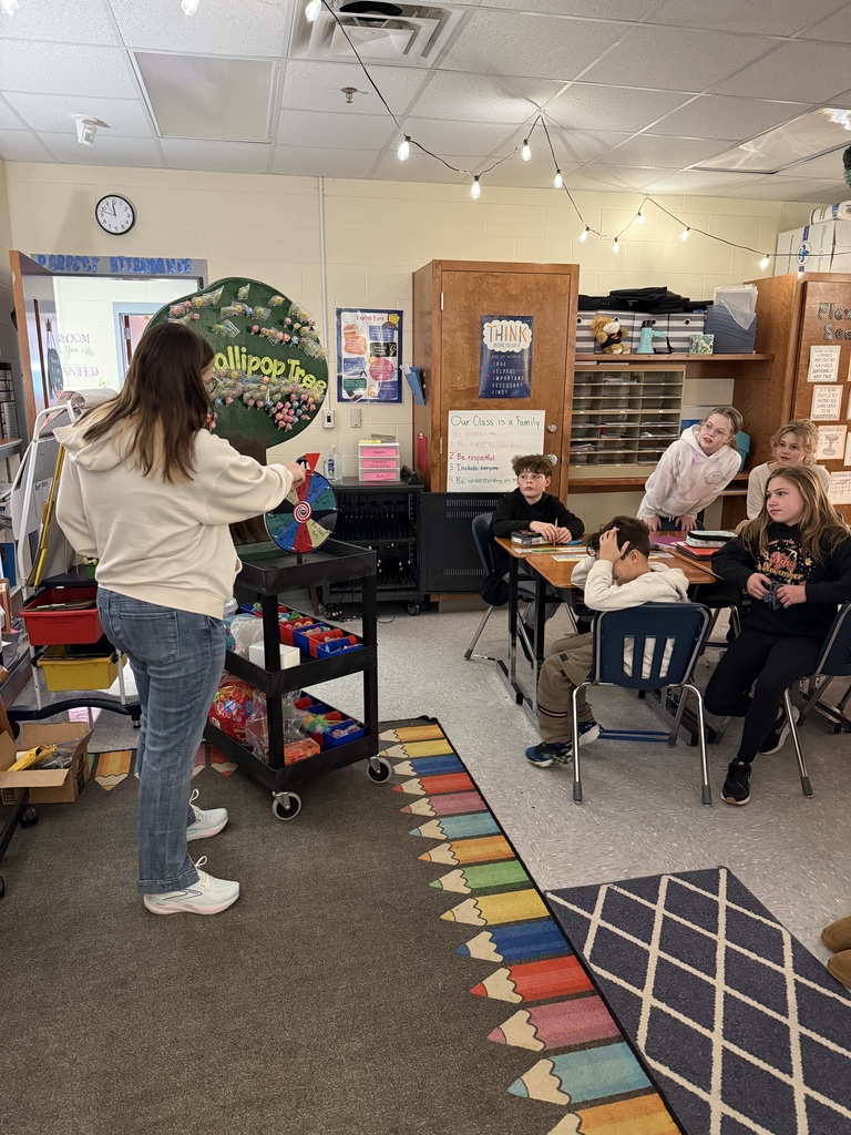 Ms. Taylor's class spelled perfect attendance and won an ice cream party!