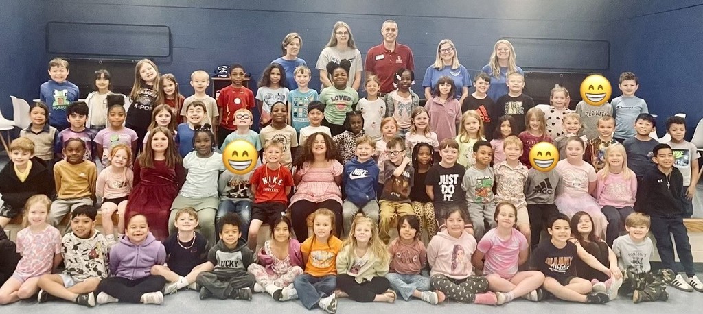 1st grade KES students with their teachers and Mr. Paul from the UGA Extension Office