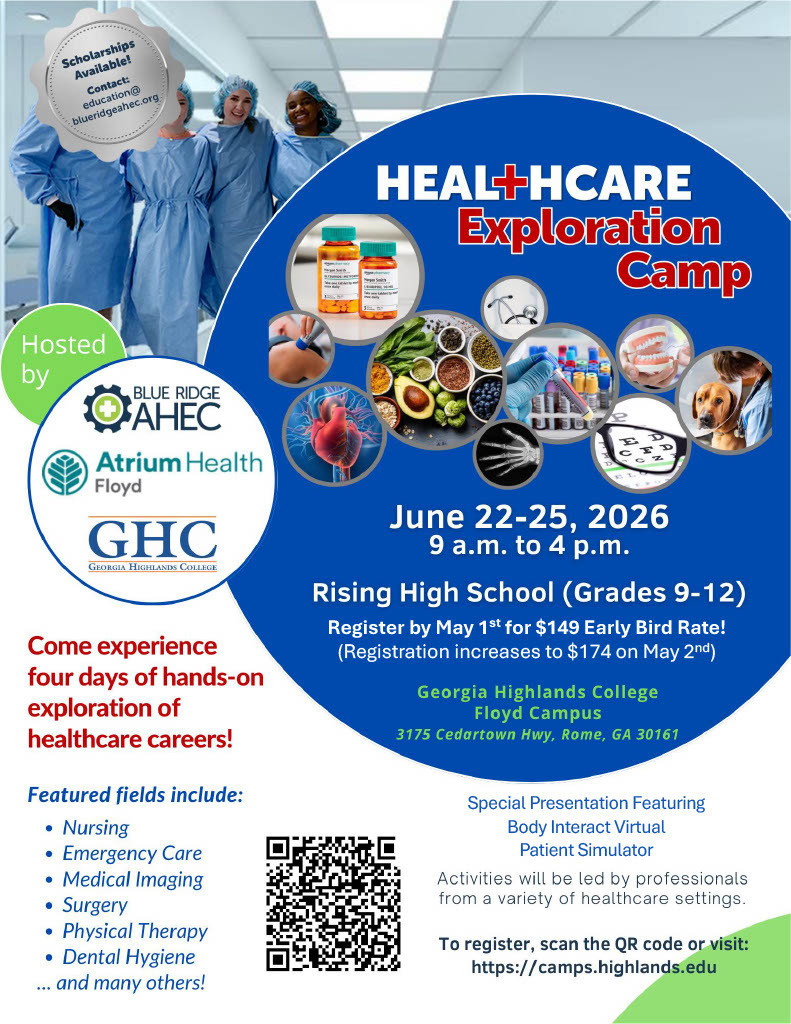 healthcare camp flyer