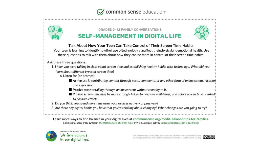 Self-Management In Digital Life