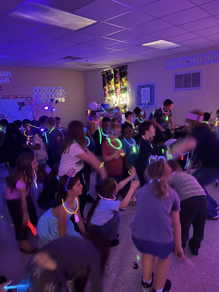 Second grade had celebrated students hard work on STAR this week. Every student that went up on Reading and Math got to join a different reward party. 