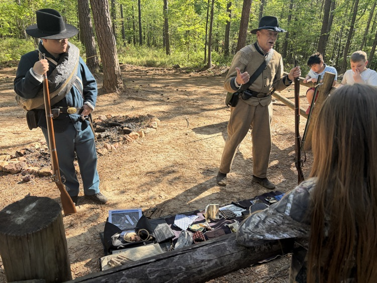 Today our 4th graders enjoyed a fun, educational field trip to Picketts Mill Battlefield.