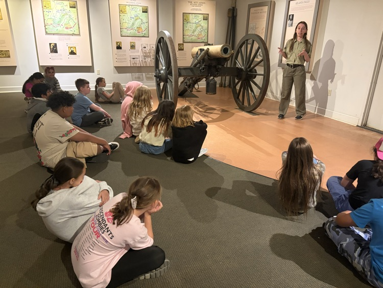 Today our 4th graders enjoyed a fun, educational field trip to Picketts Mill Battlefield.