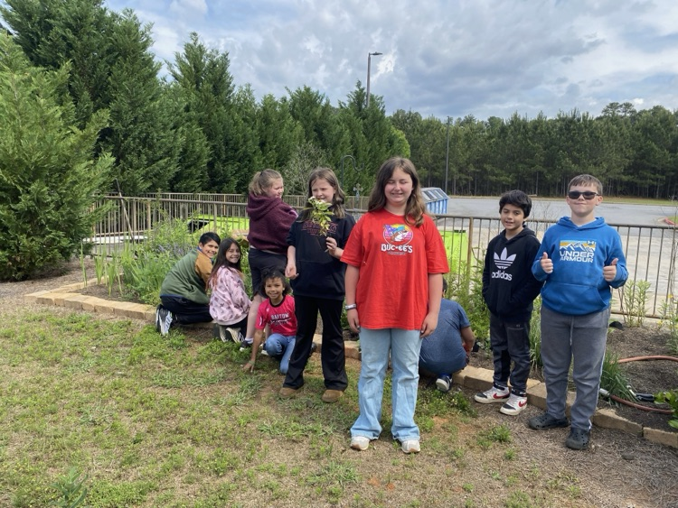 Our students planted pollinator plants, herbs, and vegetable plants in our school garden today. We are excited to watch them grow over the next year!