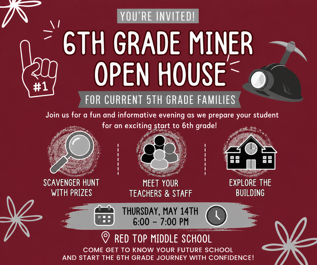 5th Grade Parent Night is Thursday, May 14th from 6pm to 7pm