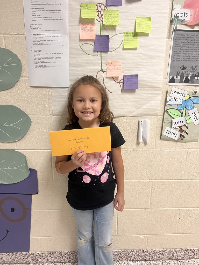 Kensleigh G. received a perfect attendance reward -- free passes to the Tellus! 