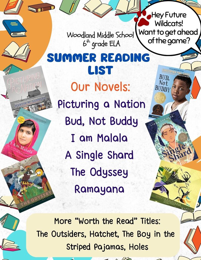 6th summer reading list