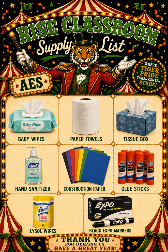 Mrs. Fowler and Mrs. Terrell's School Supply List (RISE Classroom)
