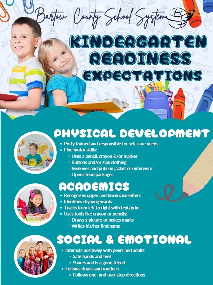 Kindergarten Expectations English