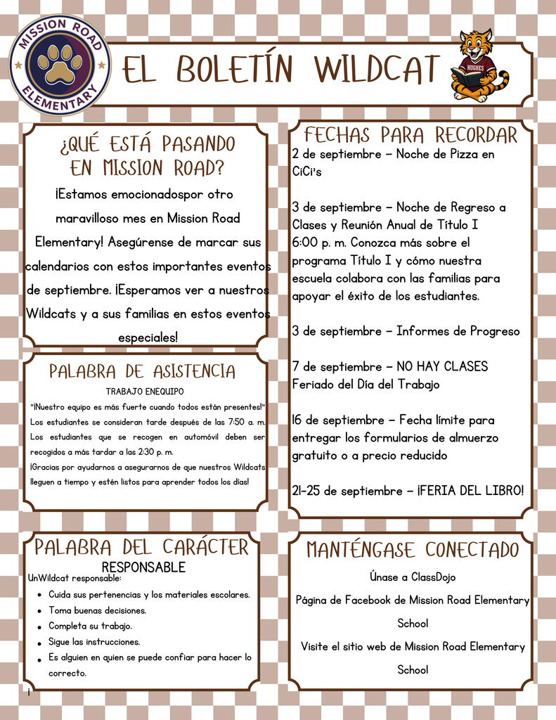 MRES newsletter is Spanish.