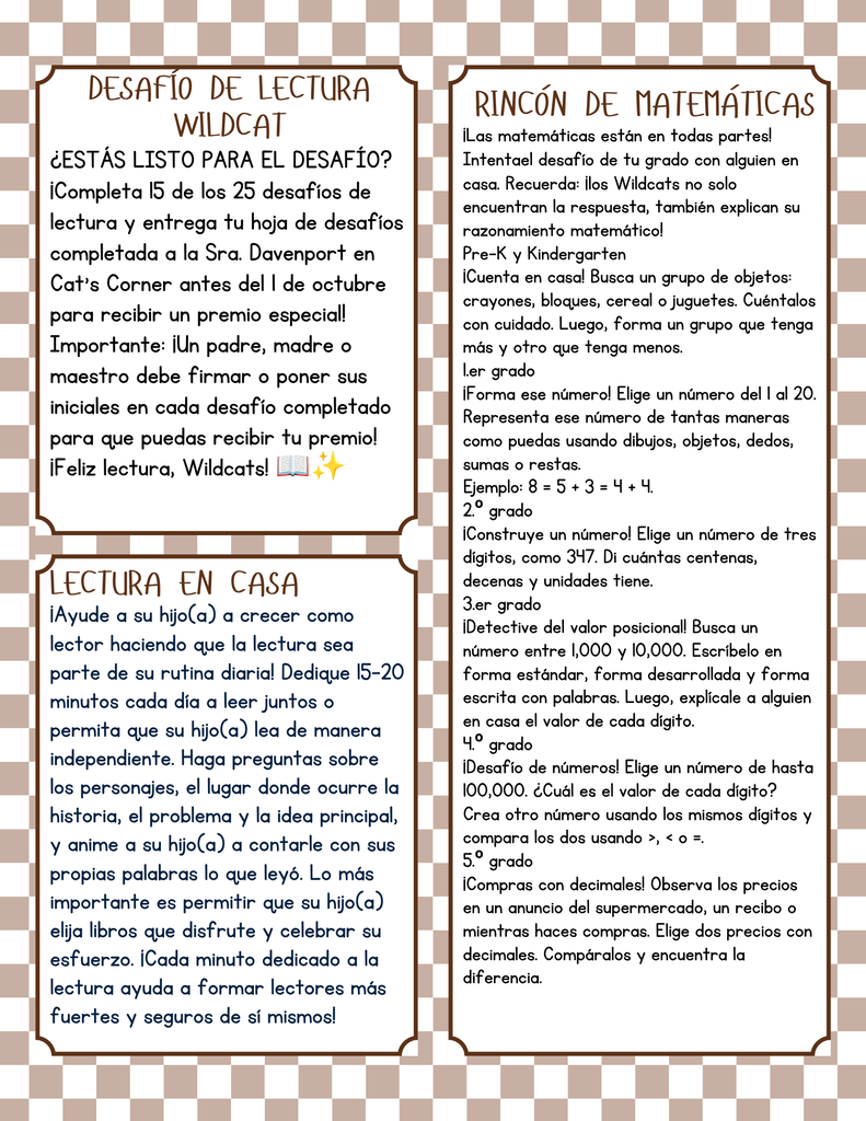 MRES newsletter is Spanish