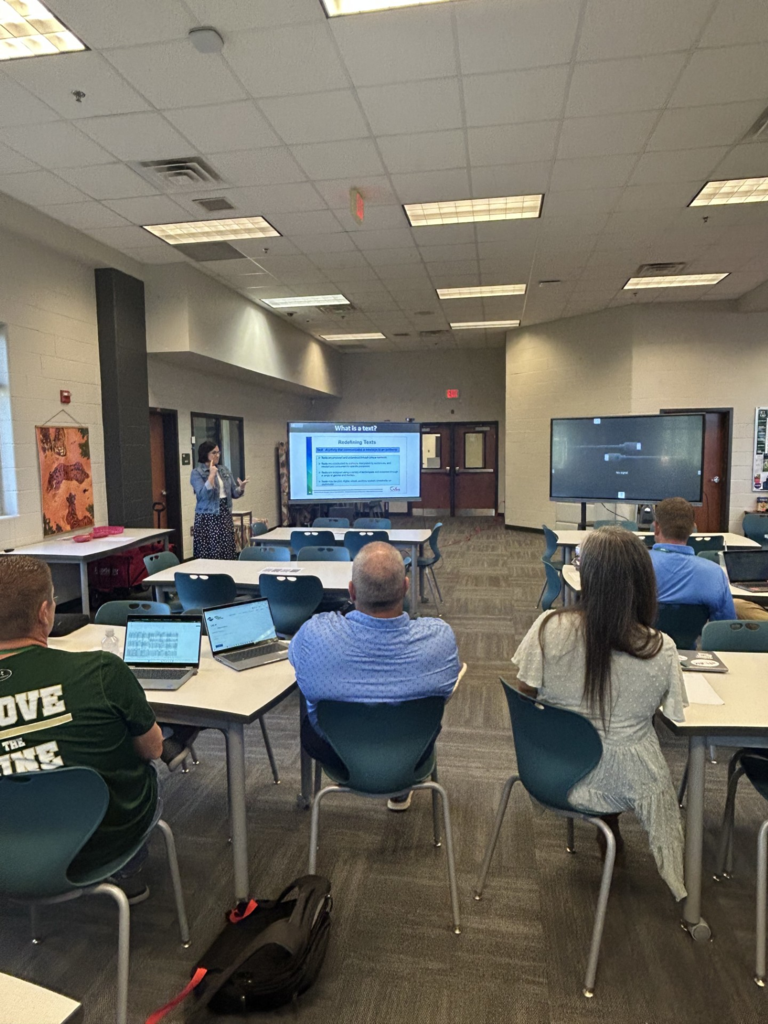 McCormick leading professional development. 