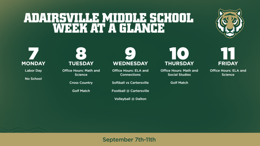 AMS Week at a Glance