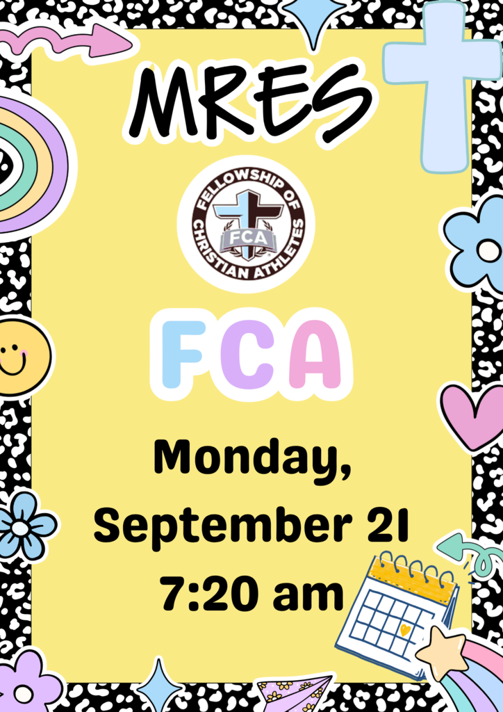 FCA meeting Monday, September 21st at 7:20 AM