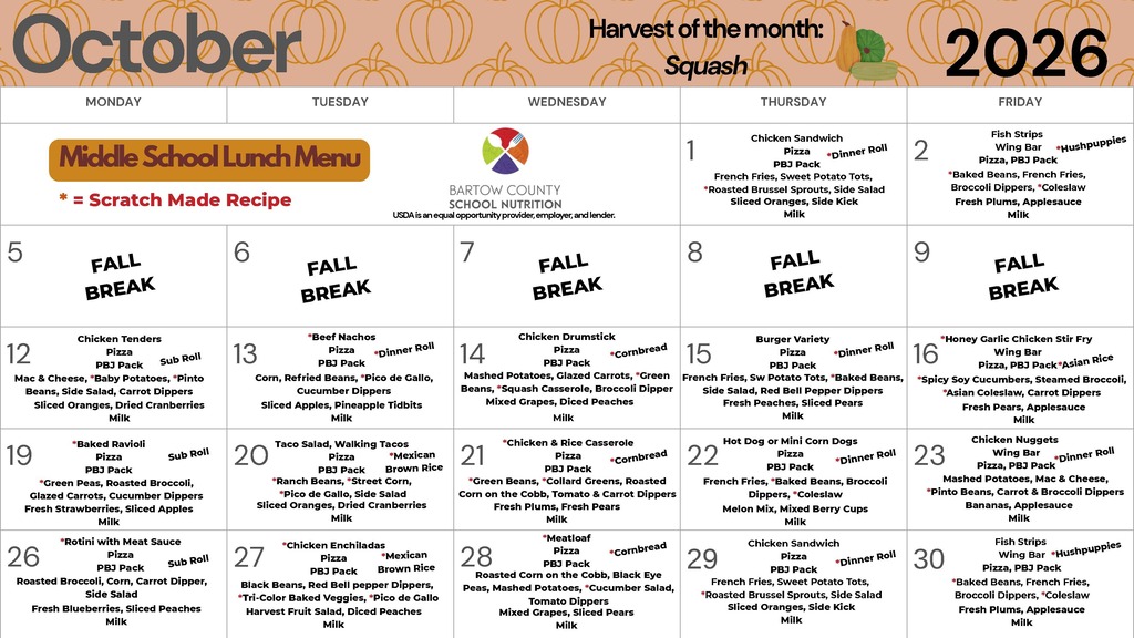 Lunch Menu