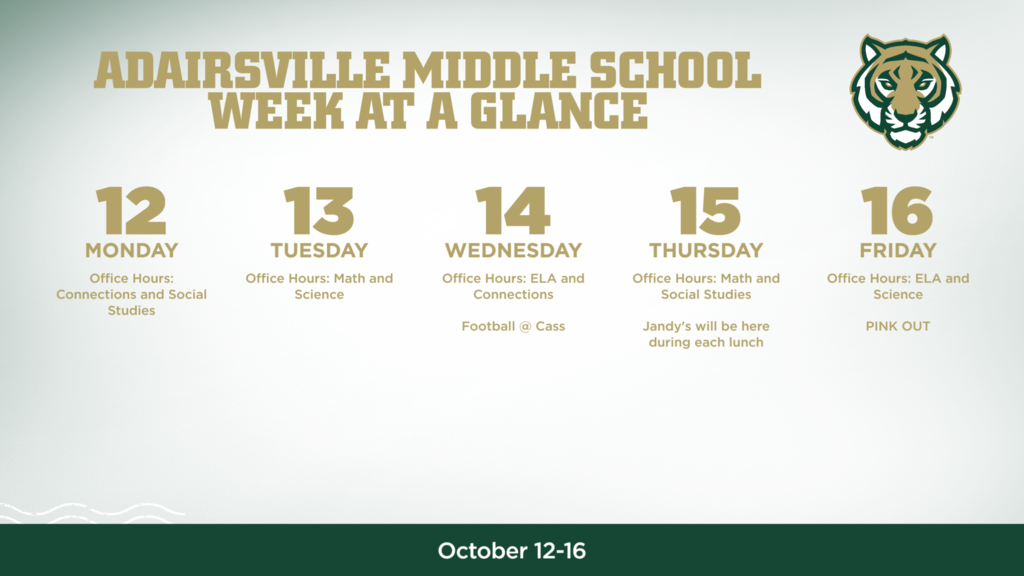 AMS Week at a Glance