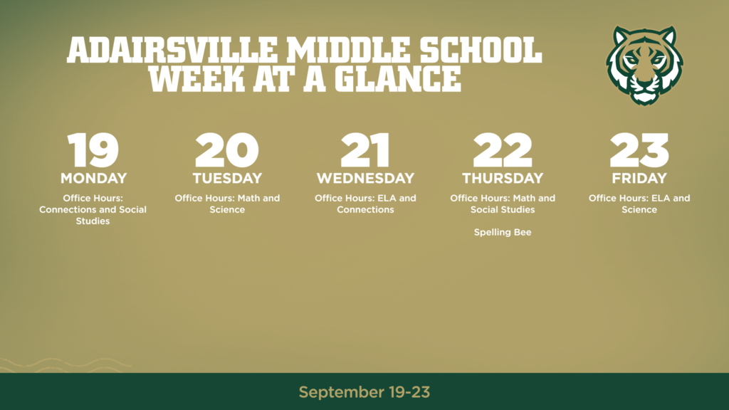 AMS Week at a Glance