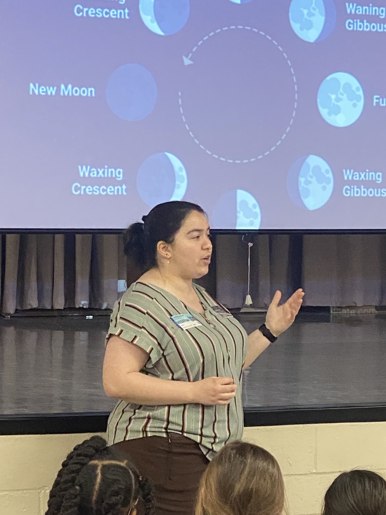 Karisa Zdanky. She is an astronomer at the Tellus Museum. She came to speak to 2nd grade about the stars, moon, seasons, and shadows. (3)