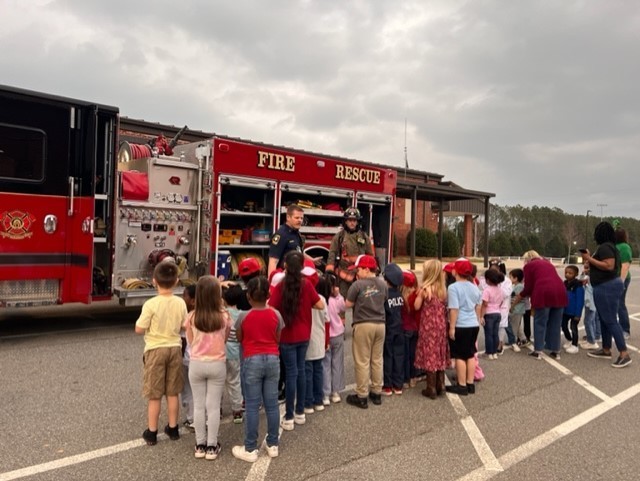 Bartow County Fire and Rescue visit HCES Kindergarten Class 7