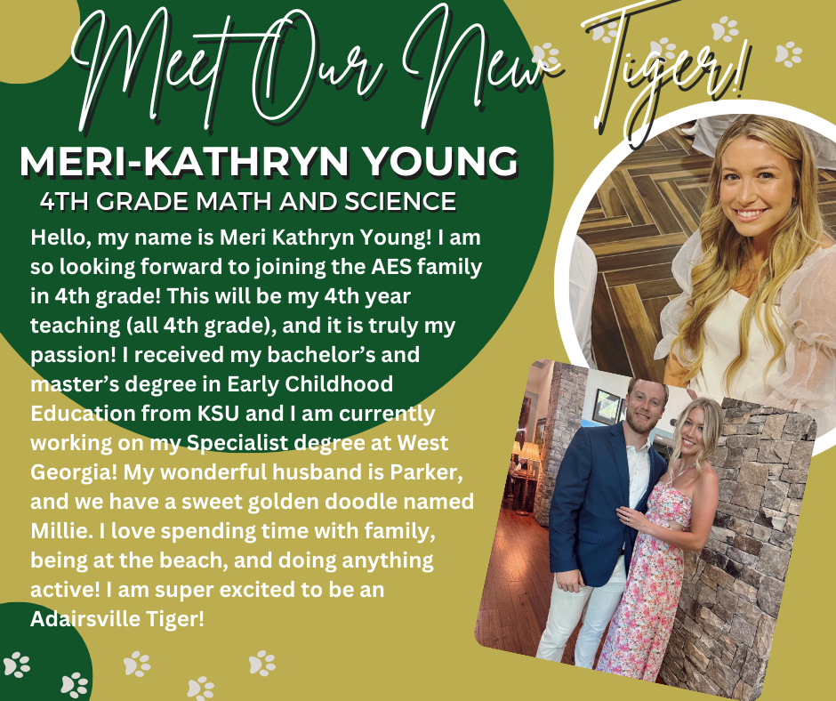 Welcome to AES, Mrs. Young!