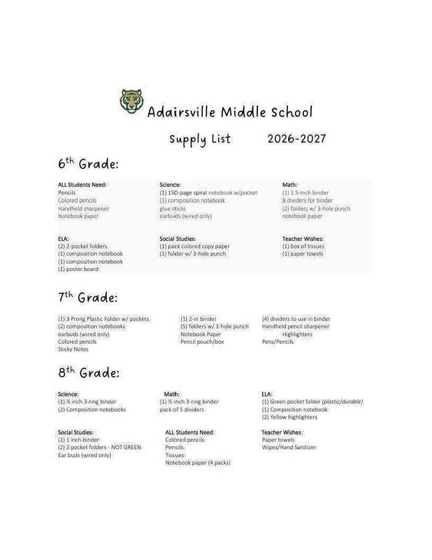 Supply List