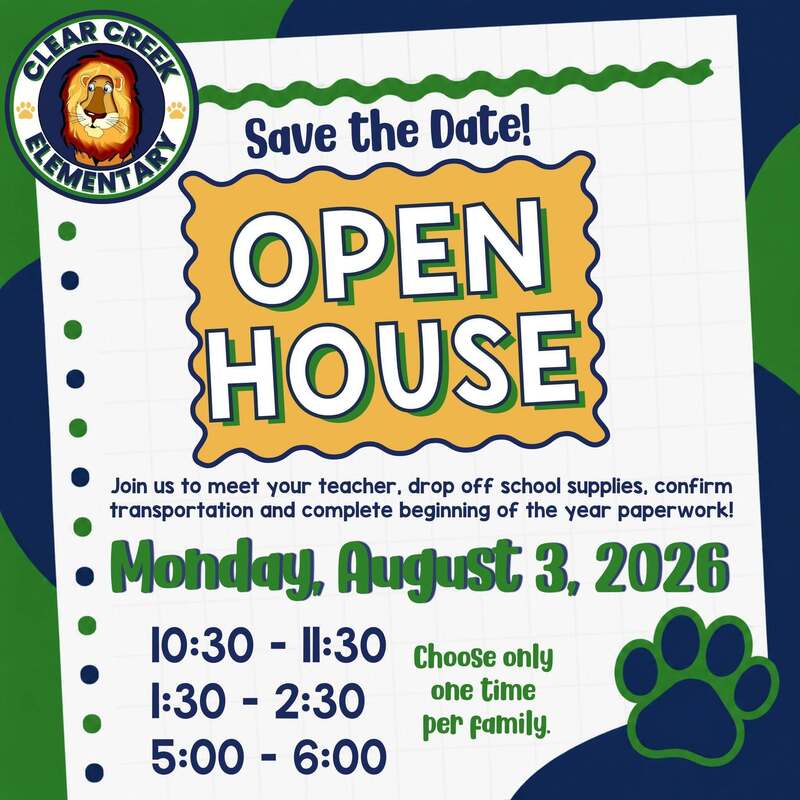 Open House: See flyer for details