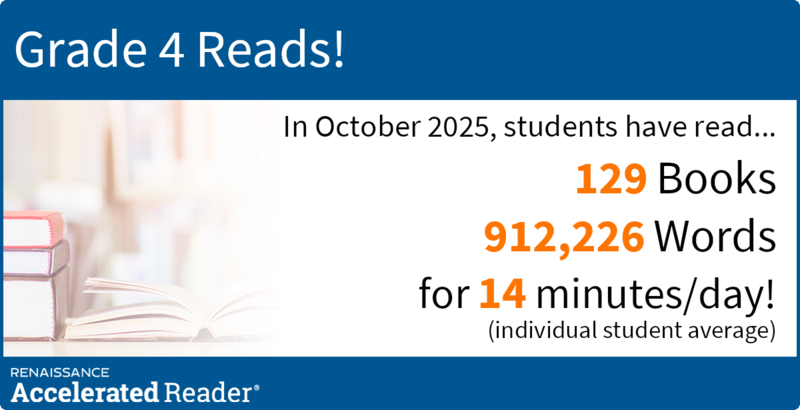 In October, students read...
