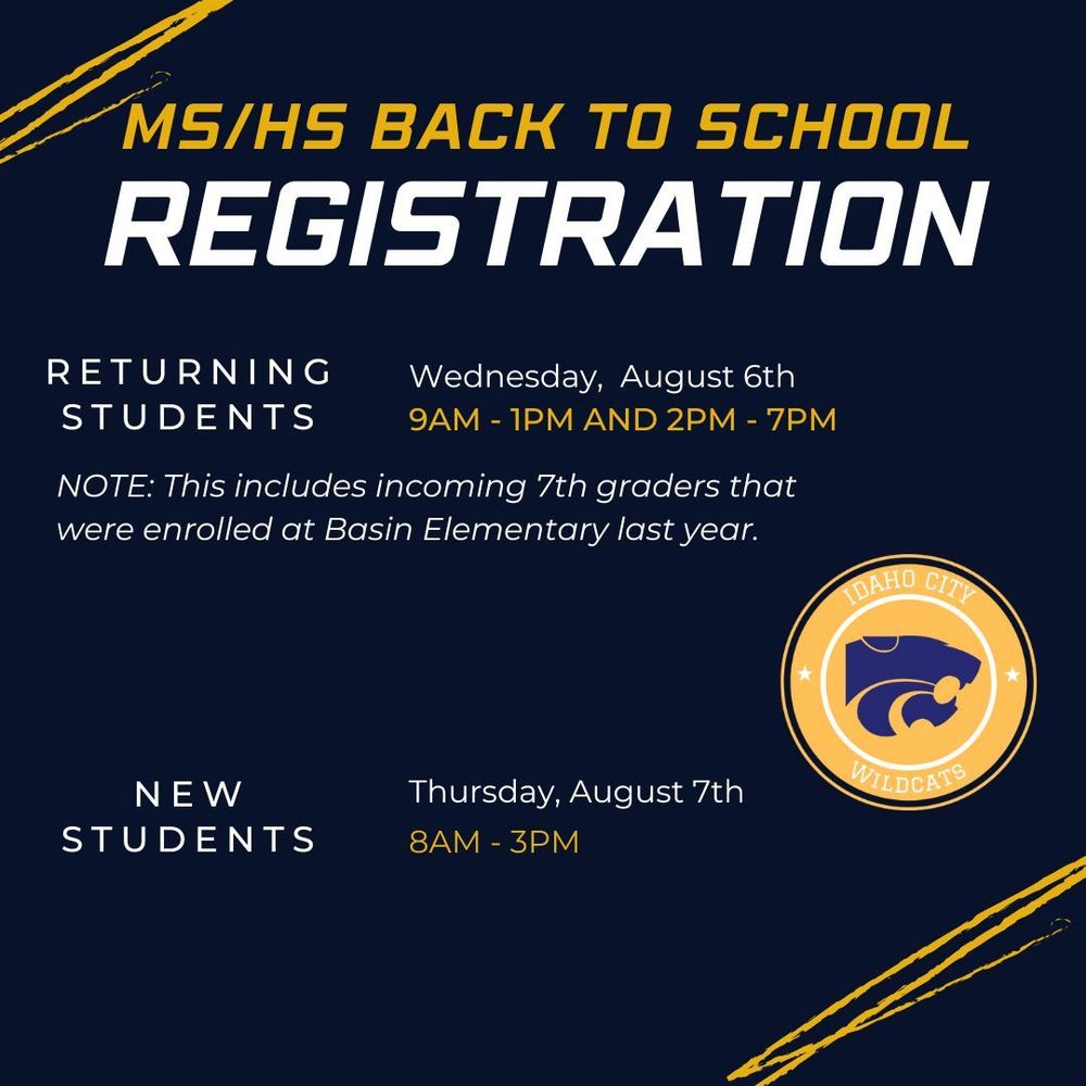 MS/HS Back to School Registration