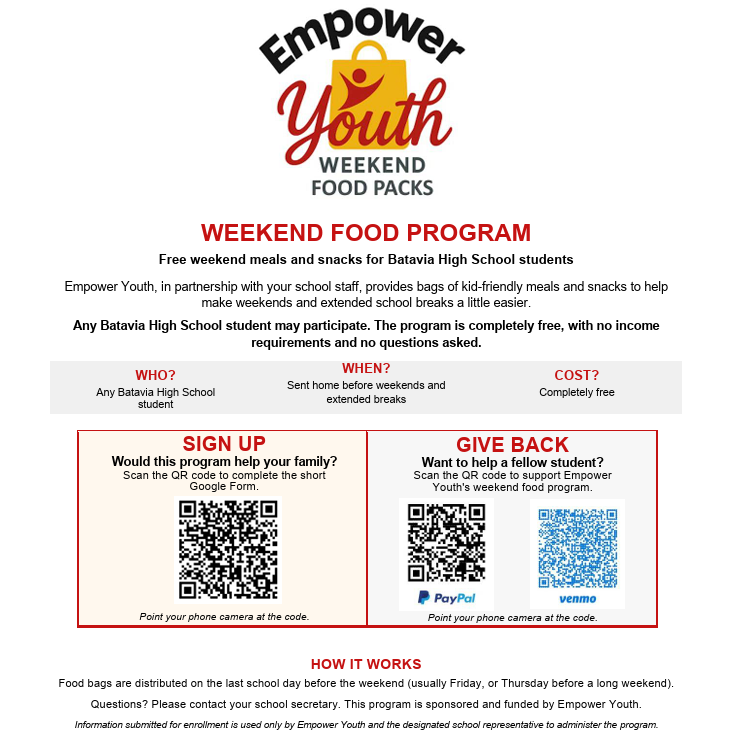 Empower Youth Food Program