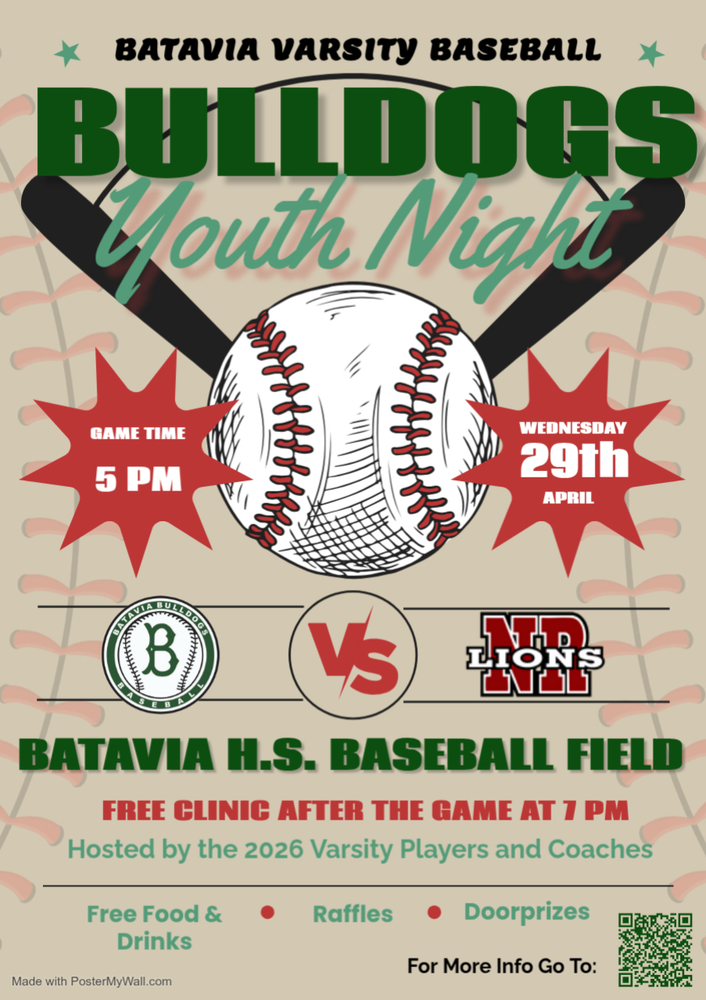 Batavia Varsity Baseball Youth Night