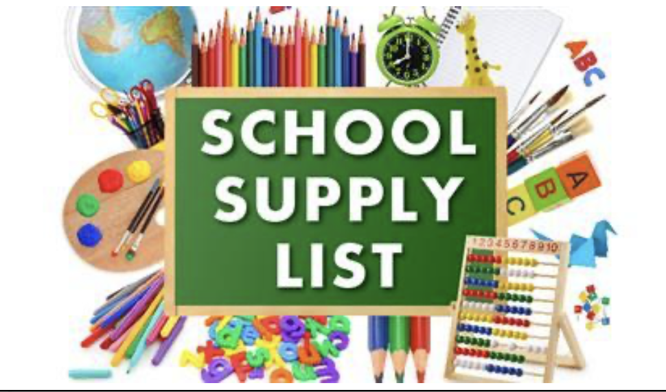 School Supply List Announcement Image