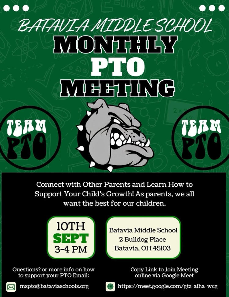 PTO meeting flyer